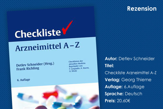 Buchrezension: „Checkliste Arzneimittel A-Z“