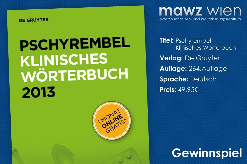 Wöchentliche Buchverlosung - Pschyrembel Klinisches Wörterbuch 2013